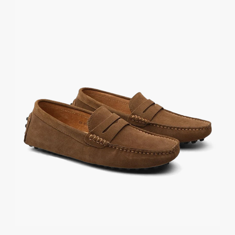 Suede Driver Loafers