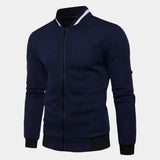 Textured Casual Bomber Jacket - Cross & Crown