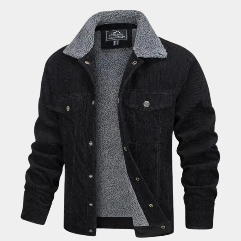 Heritage Corduroy Sherpa Jacket - Cross & Crown