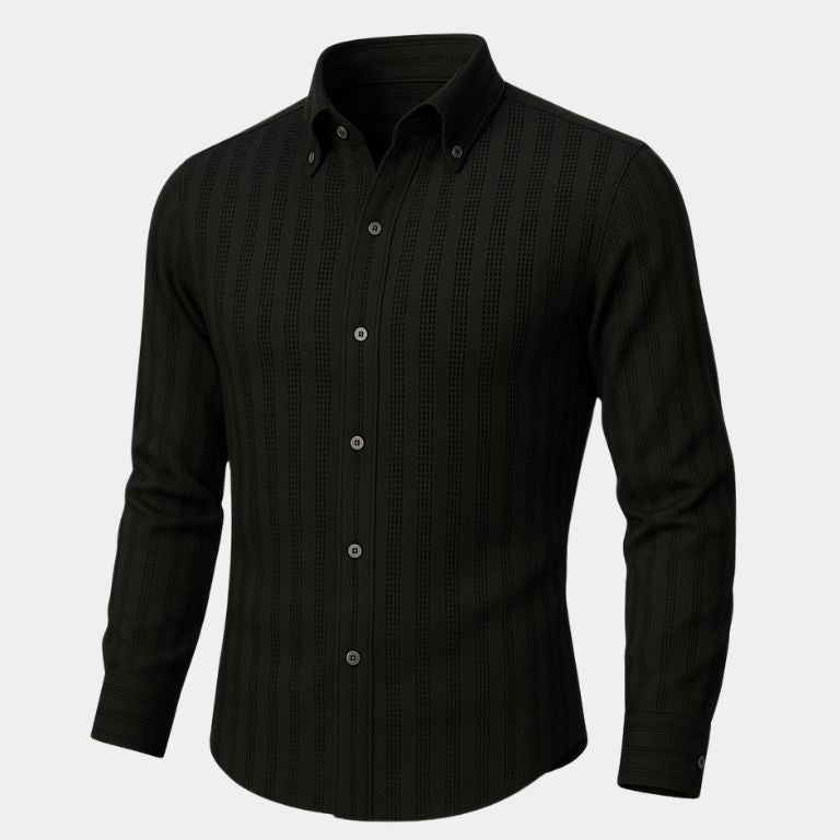 Striped Button Down Seersucker Shirt - Cross & Crown