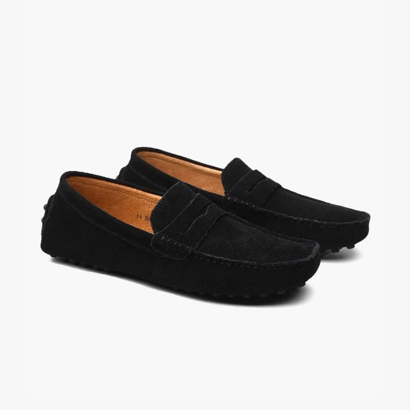 Suede Driver Loafers