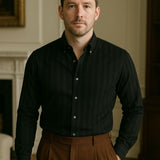 Striped Button Down Seersucker Shirt - Cross & Crown