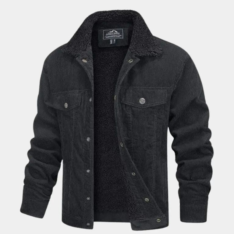 Heritage Corduroy Sherpa Jacket - Cross & Crown