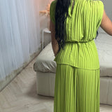 Diva Set with Belt & Wide Pants