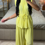 Diva Set with Belt & Wide Pants