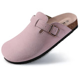 Bibi Suede Buckle Slippers