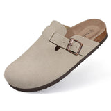 Bibi Suede Buckle Slippers