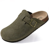 Bibi Suede Buckle Slippers